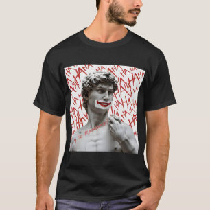 T-shirt David comme Joker Mème de parodie drôle Renaissa
