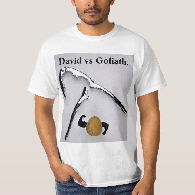 T-shirt David contre Goliath. (Devant)
