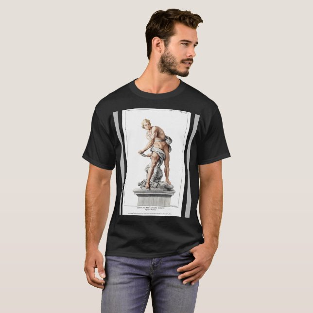 T-shirt David de Bernini dans une gravure de Nicolas Dorig (Devant entier)