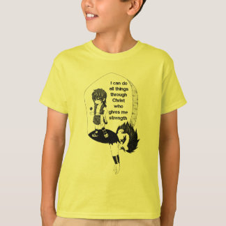 T-shirt David et Goliath avec Bible Verse noir