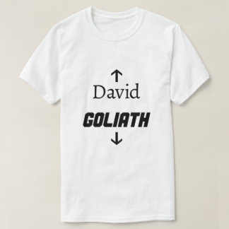 T-shirt David et Goliath Funny Shirt