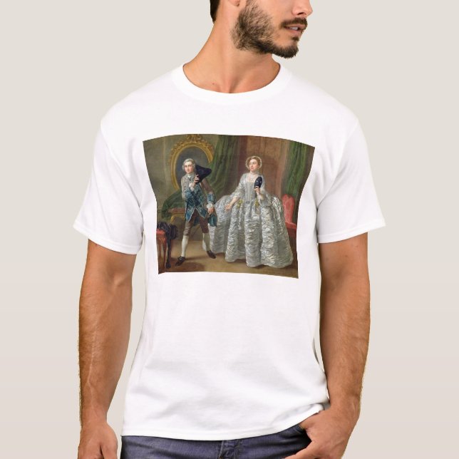 T-shirt David Garrick et Mme Pritchard dans 'le méfiant (Devant)