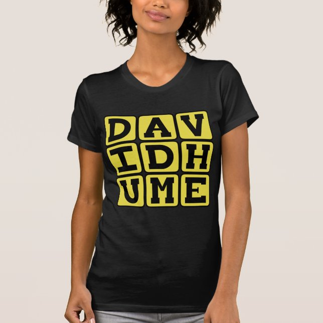 T-shirt David Hume, philosophe écossais (Devant)