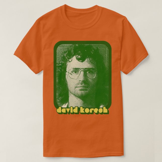 T-shirt David Koresh Retro Style Culte Leader Design (Design devant)