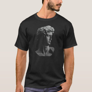 T-shirt David Michelangelo Roman Head Design 1