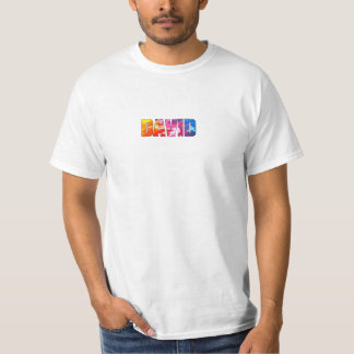 T-shirt DAVID Nom Art Rainbow