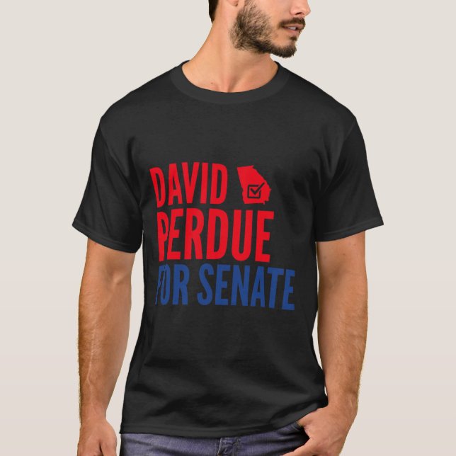 T-shirt David Perdue Pour le Sénat Élection 2020 (Devant)
