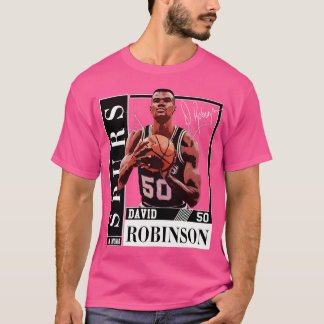 T-shirt David Robinson Basket Signature Retro Vintage