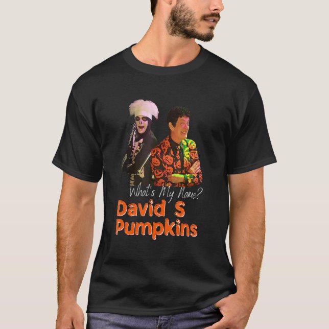 T-shirt David S Citrouille Skeleton Skit Hommes Vêtements  (Devant)