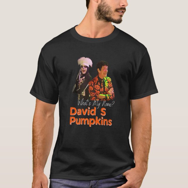 T-shirt David S Citrouille Skeleton Skit Hommes Vêtements  (Devant)