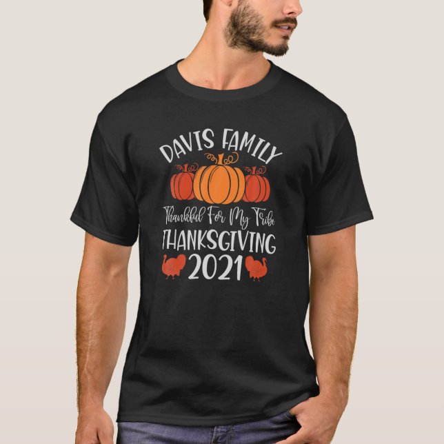 T-shirt Davis Family Thanksgiving 2021 Reunion Matching Fa (Devant)
