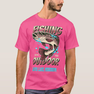 T-shirt Davis Lake, Mississippi Top 100 Bass Fishing Lakes