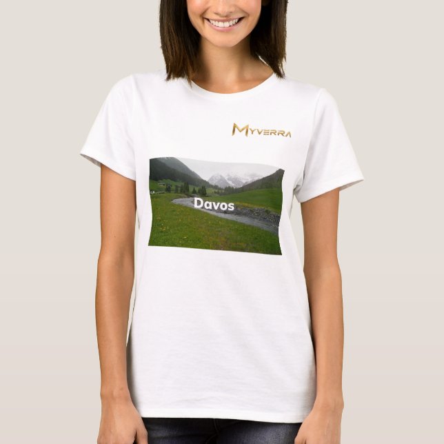 T-shirt Davos, Suisse  (Devant)