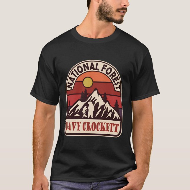 T-shirt Davy Crockett Forêt nationale � secrets du Wil (Devant)