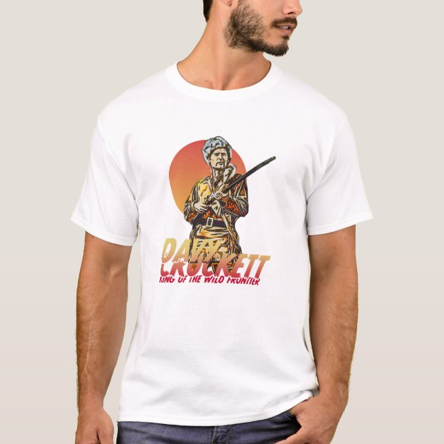T-shirt Davy Crockett King Of The Wild Frontier (Devant)