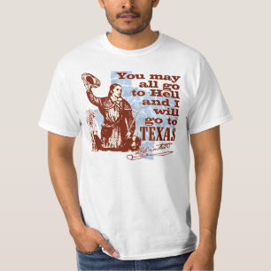 T-shirt Davy Crockett le Texas