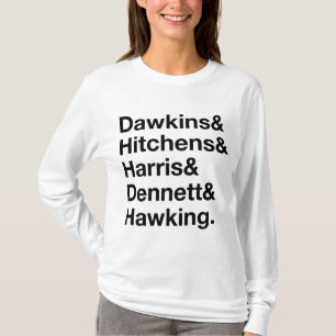 T-shirt Dawkins&Hitchens&Harris&Dennett&Hawking - la