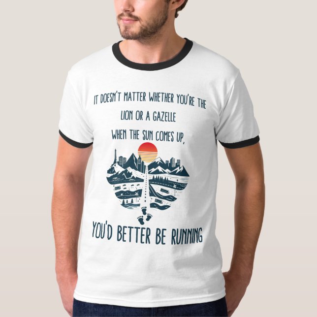 T-shirt Dawn Runner : Embrassez la chasse (Devant)