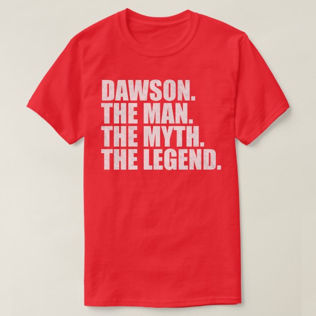 T-shirt Dawson Dawson Nom Dawson prénom (Design devant)