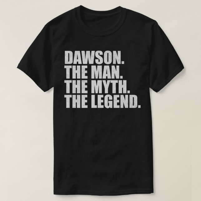 T-shirt Dawson Dawson Nom Dawson prénom (Design devant)