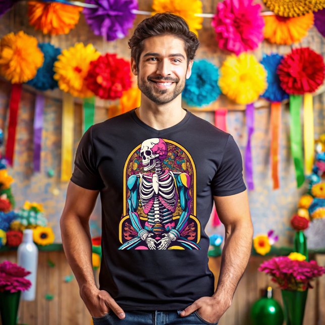 T-shirt Day of the dead, Elegance never fades (Créateur téléchargé)