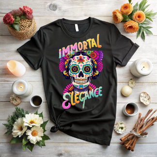 T-shirt Day of the dead, immortal elegance