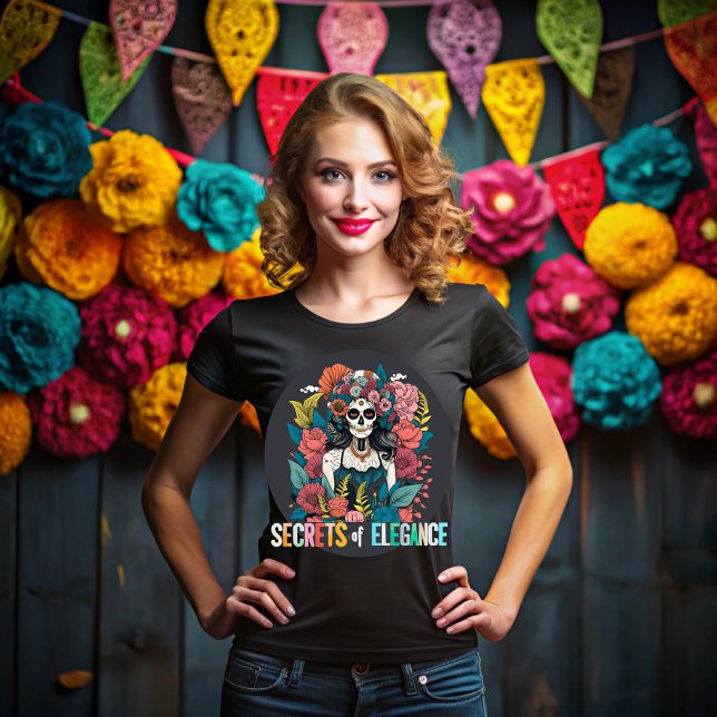T-shirt Day of the dead, Secrets of elegance (Créateur téléchargé)