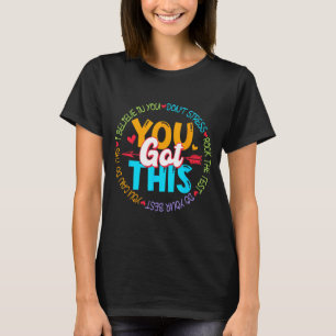 T-shirt Day Rock The Test Teacher Test Day Vous Avez Obten