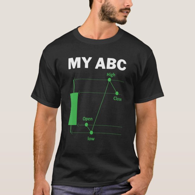 T-shirt Day Trading Quote My ABC Stockbroker Market Trader (Devant)