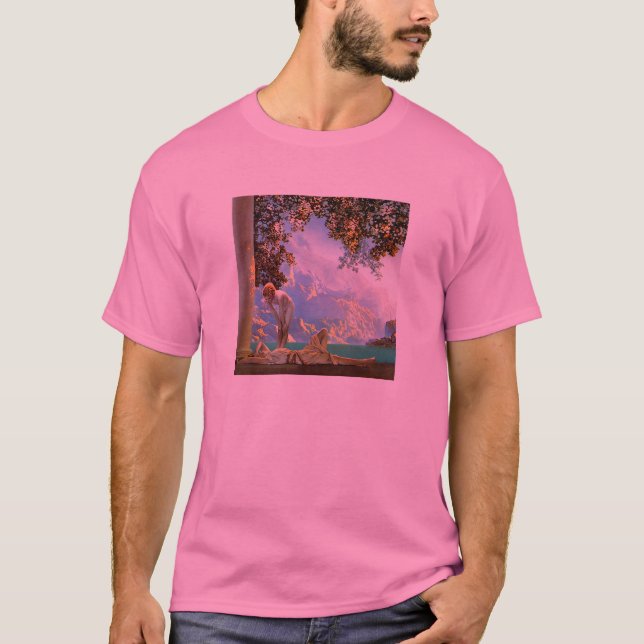 T-shirt : Daybreak - par Maxfield Parrish (Devant)