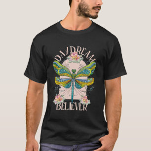 T-shirt Daydream Believe Dragonfly Retro Boho inspiration