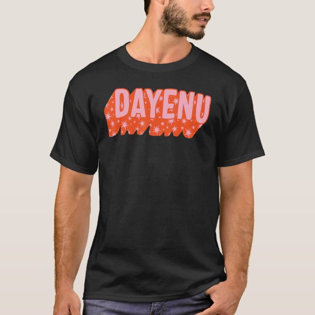 T-shirt Dayenu Juif Seder Assez Chant Juifs Passo (Devant)