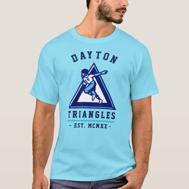 T-shirt Dayton Triangles Vintage Moderne (Devant)
