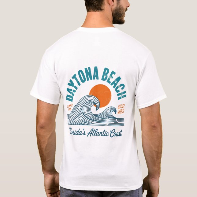 T-shirt Daytona Beach Florida Summer Vibes Vacances (Dos)