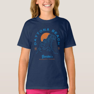 T-SHIRT DAYTONA BEACH FLORIDA VACANCES D'ÉTÉ VAGUES