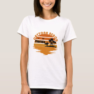T-shirt Daytona plage vintage coucher de soleil paysage ré
