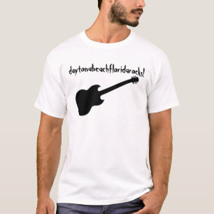 T-shirt daytonabeachfloridarocks ! guitare noire