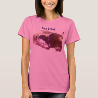 T-shirt DB amour vrai ! Chemise d'hippopotame