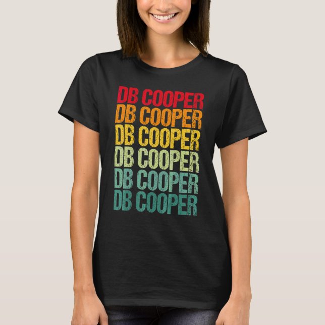 T-shirt Db Cooper Rétro Vintage (Devant)