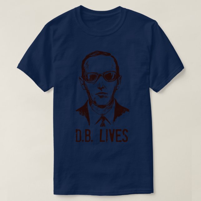 T-shirt DB Cooper vit (Design devant)