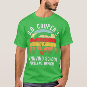 T-shirt DB Coopers Skydiving School Portland Oregon Retro