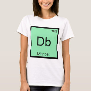 T-shirt Db - Symbole de l'élément de chimie Dingbat Funny 