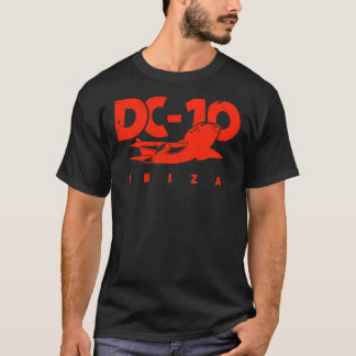 T-shirt DC10 Bar Club IBIZA vintage red Model Club legend