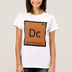 T-shirt Dc - Chimie du Chocolat Noir Tableau Périodique