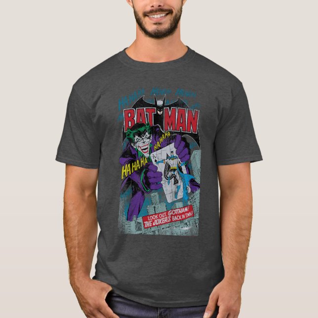 T-shirt DC Comics Batman and Joker Comic Cover boy (Devant)