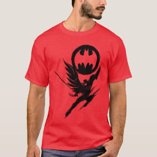 T-shirt DC Comics Batman Bat Signal Ink Splotch Silhouette