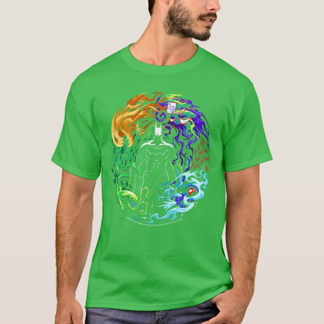 T-shirt DC Comics Batman Fumée Et Méchants Cercle garçon (Devant)
