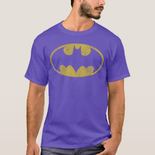 T-shirt DC Comics Batman Logo Classique Détresse Manches L