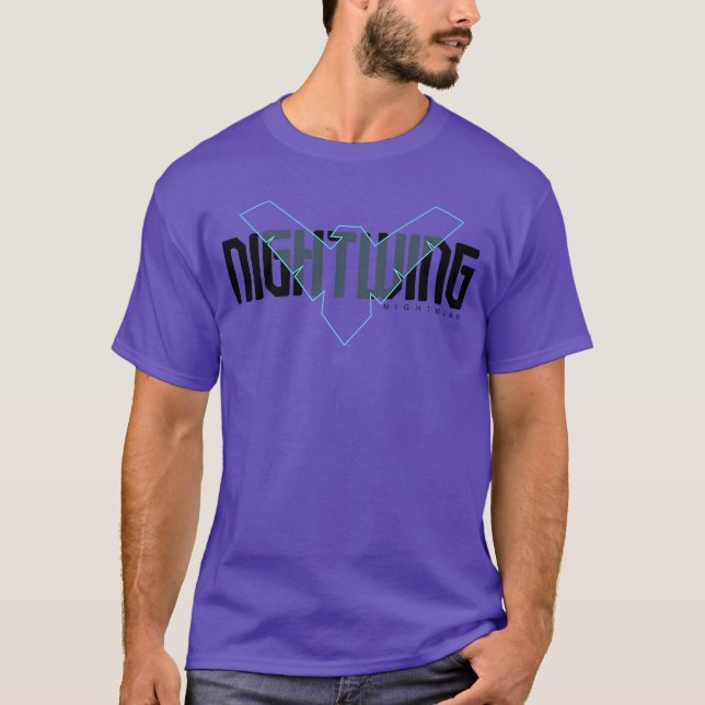 T-shirt DC Comics Batman Nightwing Iconet Overlay Alt Prem (Devant)