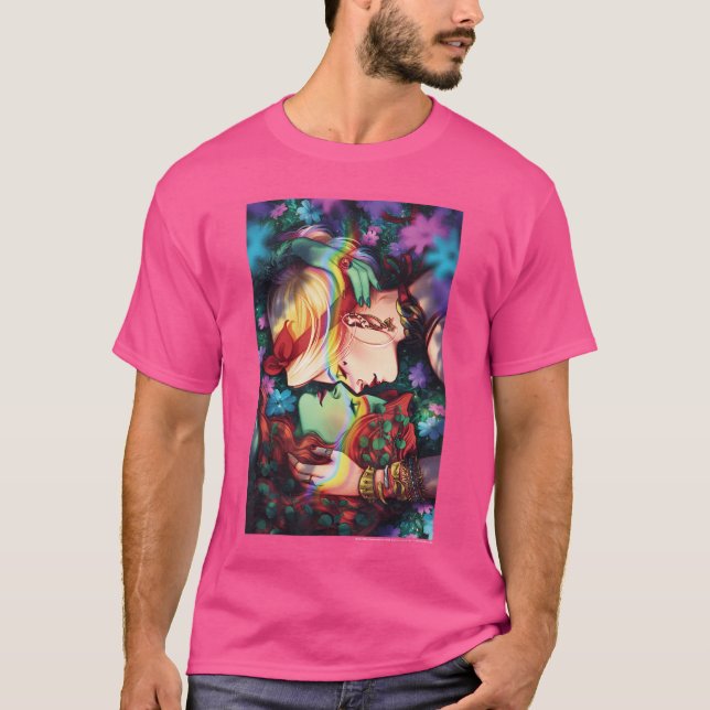 T-shirt DC Comics Pride Harley Quinn Poison Ivy Toucher le (Devant)
